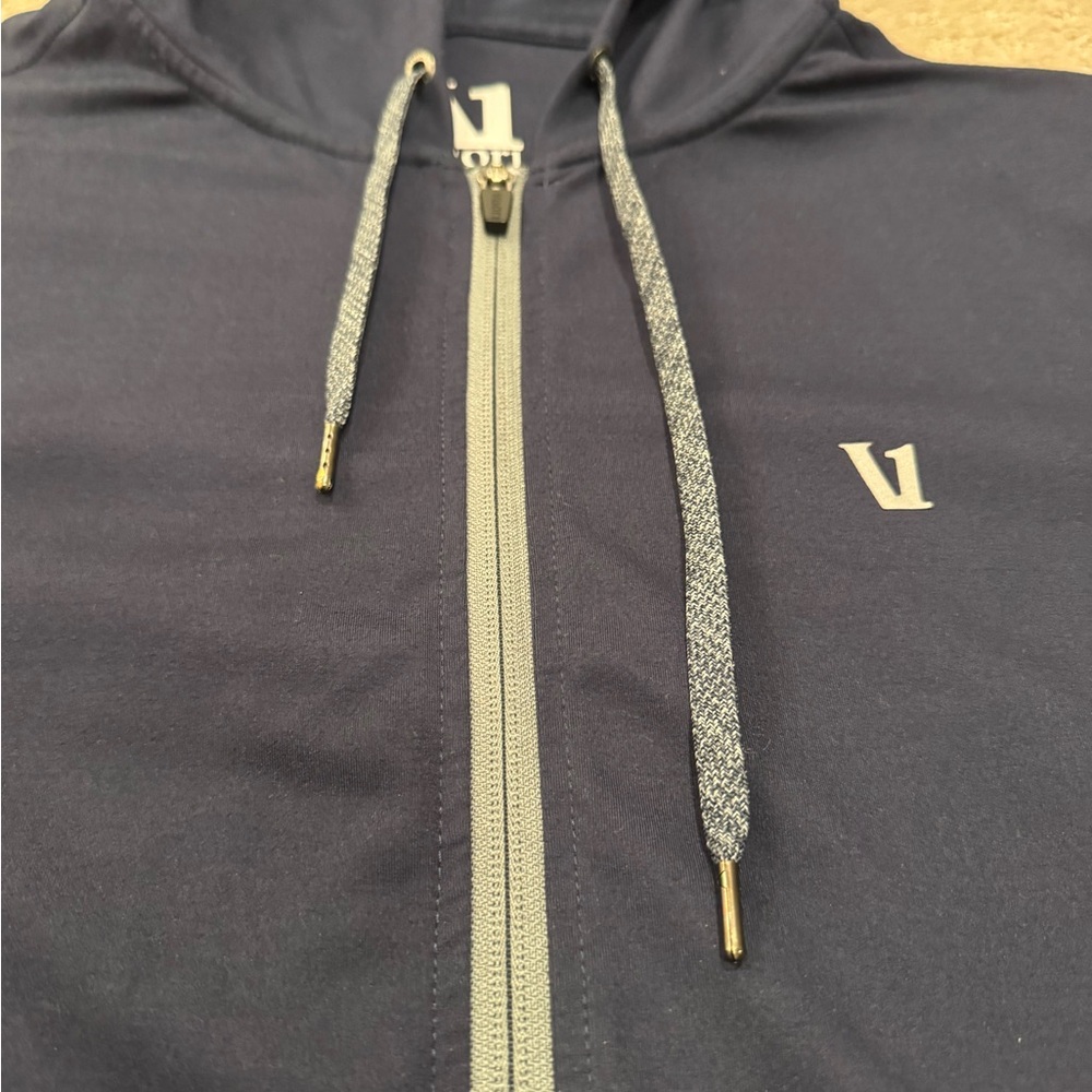 Vuori Hoodie Zip Up Navy